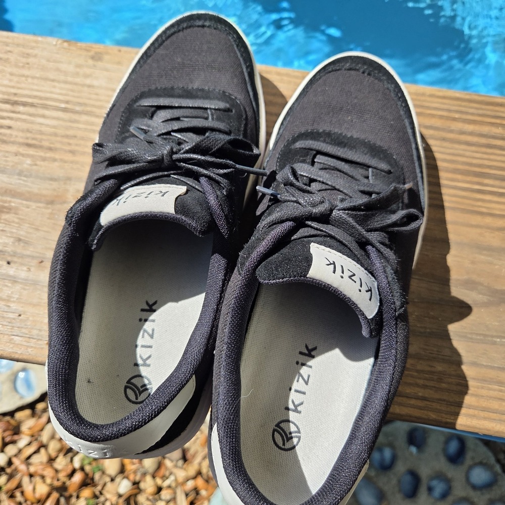 Kizik Prague Shoes Women's 9 Mens 7.5 Black Hands Free Casual Sneakers - Picture 10 of 11